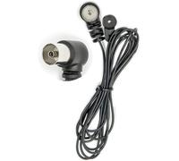Black FM Radio Antenna T Type Indoor Antenna Asymmetric Dippole FM Car Radio TV Socket Push On Compatible with Stereo Receiver Home Amplifier Car Radio