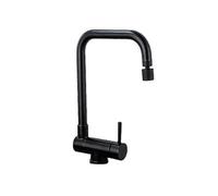 Black Folding Kitchen Faucet Folding Kitchen Faucet with 2 Choice of Jets Under Window Kitchen Mixer Tap, Black, 29 * 22cm