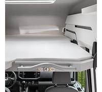 Black Forest Fox Drap-Housse Compatible avec lit arrière Camping-Car VW T5 T6 T6.1 Multivan Beach Ocean Grand California 600 680 Mercedes-Benz Marco Polo (Blanc, BFF-VW-GC600up-SL-23)