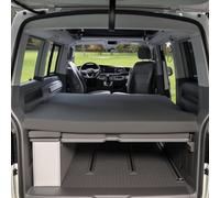 Black Forest Fox Drap-Housse Compatible avec lit arrière de Camping-Car - Toit surélevé - VW T5 T6 T6.1 Beach Ocean Gran California 600 680 Mercedes-Benz Marco Polo (Gris, BFF-VW-T6beach-SL-23)