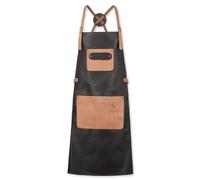 Black Forest Fox Tablier en cuir de buffle - Tablier de barbecue - Tablier de cuisine, marron, taille unique