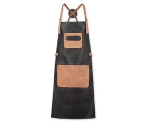 Black Forest Fox Tablier en cuir de buffle - Tablier de barbecue - Tablier de cuisine, marron, taille unique