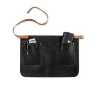 Black Forest Fox TIP HUNTER SOFT Taille Tablier en cuir Cuisine Restaurant Bistro-Jardin Demi Tabliers 2 Poches Hommes Femmes Chef, Boulangerie, Serveur, Artisan, Split-Black, taille unique