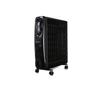Aigostar Black Forest 33JIF - Radiateur à bain d’huile. 13 éléments, 2500 W. 3 niveaux de puissance et thermostat réglable. Design exclusif.