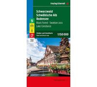 Black Forest - Swabian Jura - Lake Constance Road and Leisure Map