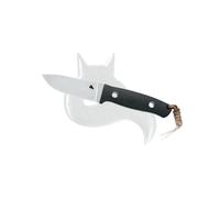 Black Fox Vesuvius Lama couteau à finition fixe Finition Finite Washed D2, G10 Black Handle