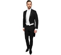 Black Frack Budapest Stretch - Homme - Vêtements - Taille Slim Fit - Rokkostuum Budapest, Attention., 54