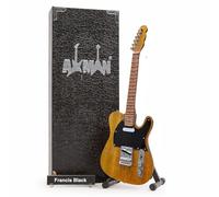 Black Francis (Pixies) Butterscotch T-Style - Réplique de guitare miniature - Cadeaux de musique - Ornement fait à la main Échelle 1/4 - Comprend une boîte de présentation, une étiquette de nom et un