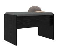 ""Black Friday""Banc d'entrée/salon - Banquette pour couloir,1/2 Personnes - avec coussin Chêne noir 63 x 38 x 40 cm 03_12405665