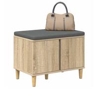 ""Black Friday""Banc d'entrée/salon - Banquette pour couloir,1/2 Personnes - avec coussin Chêne Sonoma 60 x 38 x 46 cm 03_28381960