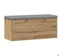 ""Black Friday"" Banc long de rangement - JILL - Meuble d'entrée - Chêne artisanal 102x42x45 cm - Bois d'ingénierie BB708