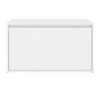 ""Black Friday"" Banc salon - JILL - Banquette/Coffre - 80x40x45 cm - Blanc Bois d’ingénierie BB443