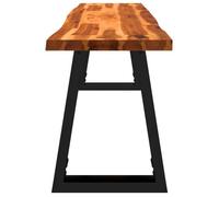 ""Black Friday"" Banc salon - JILL - Banquette/Coffre - avec bord vivant 160 cm - bois d'acacia massif BB303