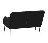 ""Black Friday"" Banc salon - JILL - Banquette/Coffre - Noir 110x76x80 cm - Velours BB291