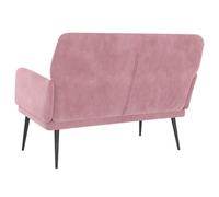 ""Black Friday"" Banc salon - JILL - Banquette/Coffre - Rose 108x79x79 cm - Velours BB279