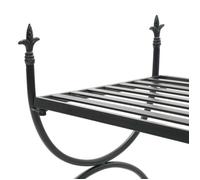 ""Black Friday"" Banc salon - JILL - Banquette/Coffre - Style vintage Métal 83x42x55 cm - Noir BB21