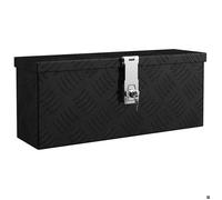 Black Friday""Coffre rangement - extérieur/intérieur - Boîte de rangement Noir 50x15x20,5 cm Aluminium FR25_99563396