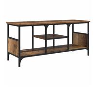 Black Friday""Meuble TV - Cabinet TV - Armoire salon - Bois Ancien 100x35x45cm - Bois d'ingénierie et fer EU01_786007