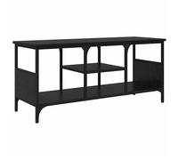 Black Friday""Meuble TV - Cabinet TV - Armoire salon - Chêne noir 100x35x45cm - Bois d'ingénierie et fer EU01_559015