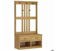 Black Friday""Portemanteau, Meuble d’entrée, Vestiaire - SANDNES 87x40x159,5cm bois massif pin FR25_5346