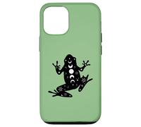Black Frog Mystical Stars Moon Phases Witchy Coque pour iPhone 12/12 Pro
