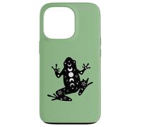 Black Frog Mystical Stars Moon Phases Witchy Coque pour iPhone 13 Pro