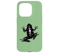 Black Frog Mystical Stars Moon Phases Witchy Coque pour iPhone 15 Pro