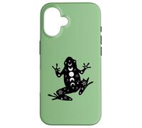 Black Frog Mystical Stars Moon Phases Witchy Coque pour iPhone 16