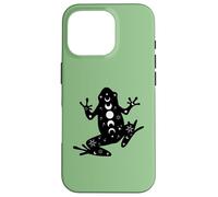 Black Frog Mystical Stars Moon Phases Witchy Coque pour iPhone 16 Pro