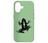 Black Frog Mystical Stars Moon Phases Witchy Coque pour iPhone 17