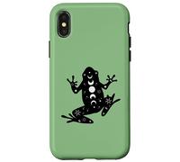 Black Frog Mystical Stars Moon Phases Witchy Coque pour iPhone X/XS