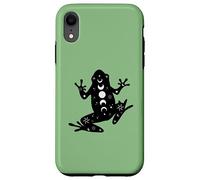 Black Frog Mystical Stars Moon Phases Witchy Coque pour iPhone XR