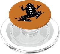Black Frog Mystical Stars Moon Phases Witchy PopSockets PopGrip pour MagSafe