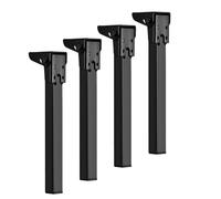 Black Furniture Legs Folding Table Legs | 4 Pieces Furniture Hardware - Household Dining Table Leg For Apartment Home Office Workshop Craft Room Garage Trade Shows Party Hosting Mobile Workstation