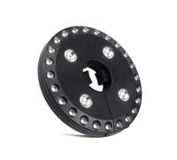 Black Garden Umbrella Light, Umbrella Parasol Light with 28 LED Bulbs, Free Standing or Hanging Lamp, 3 Switch Modes to Adjust Light