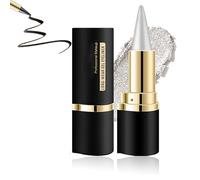 Black Gel Eyeliner Pencil, Gel Eyeliner Waterproof Eyeliner Stick, Quick Drying Formula Eye Liner (01#Silver)