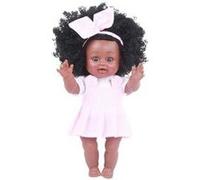 Black girl dolls afro-américain play dolls réaliste 35cm baby play dolls pk rose G