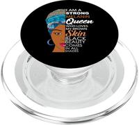 Black Girl Magic I Am Black History Month Afro Melanin Queen PopSockets PopGrip pour MagSafe