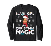 Black Girl Magic Melanin Mme Santa Claus Redoute Noël Manche Longue