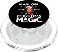 Black Girl Magic Melanin Mme Santa Claus Redoute Noël PopSockets PopGrip pour MagSafe