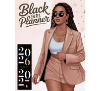 Black Girl Planner 2026-2027: 2 year Calendar, Large Print Two Page Monthly Organizer with Holidays and Inspirational Quotes (January 2026 To December ... for African American Women | Size 8.5" x 11"