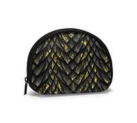 Black Golden Dragon cLovely Black Chihuahua Porte-Monnaie Portefeuilles Change Pouch Fashion Key Holder Zipper Small Cosmetic Makeup Bags