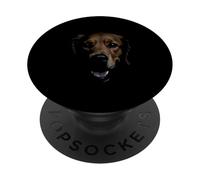 Black Golden Retriever Dog Jaune Retriever Face PopSockets PopGrip Adhésif