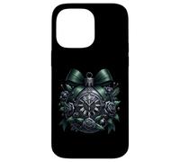 Black Gothic Christmas Balls with Dark Green Bows Goth Xmas Coque pour iPhone 14 Pro Max