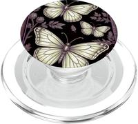Black Gothic Dark Butterfly Goth Purple Yellow Butterflies PopSockets PopGrip pour MagSafe
