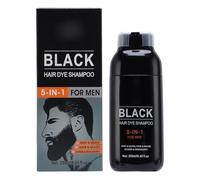 Black Hair Dye Shampoo Semi Permanent Conditioning Beard Hair Coloring Shampoo 250ml