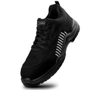 BLACK HAMMER Baskets de sécurité flynit pour Hommes sans métal S1P SRC Ultra légères Embout en Composite Semelle intermédiaire Kevlar 2222 (39 EU, Blanc)