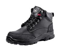 BLACK HAMMER Bottes de Sécurité pour Homme Embout en Acier S3 SRC Bottines de Travail Cuir 7700 (43 EU)