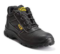 Black Hammer Chaussures De Sécurité Hommes Bottes De Sécurité en Cuir Résistantes et Imperméables S3 SRC 1007 (46 EU),Noir