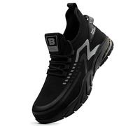 BLACK HAMMER Chaussures de Travail Homme, Formateurs Professionnels en matière de sécurité, Embout en Acier et Semelle Intermédiaire Robuste, Tissu Durable, Résistant à l'eau S1P SRC 2200 (43 EU)